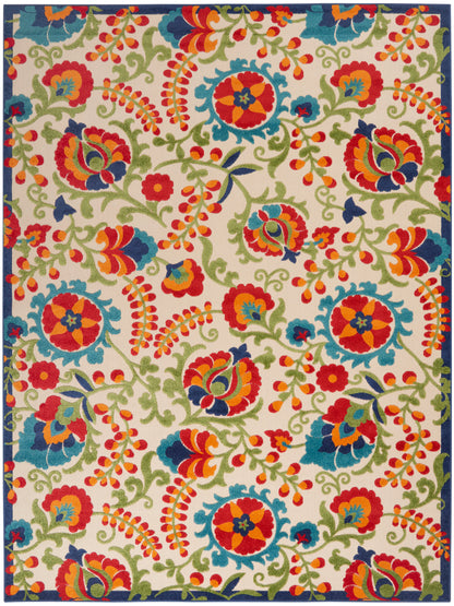Nourison Home Aloha ALH17 Multicolor Contemporary Power-loomed Rugs