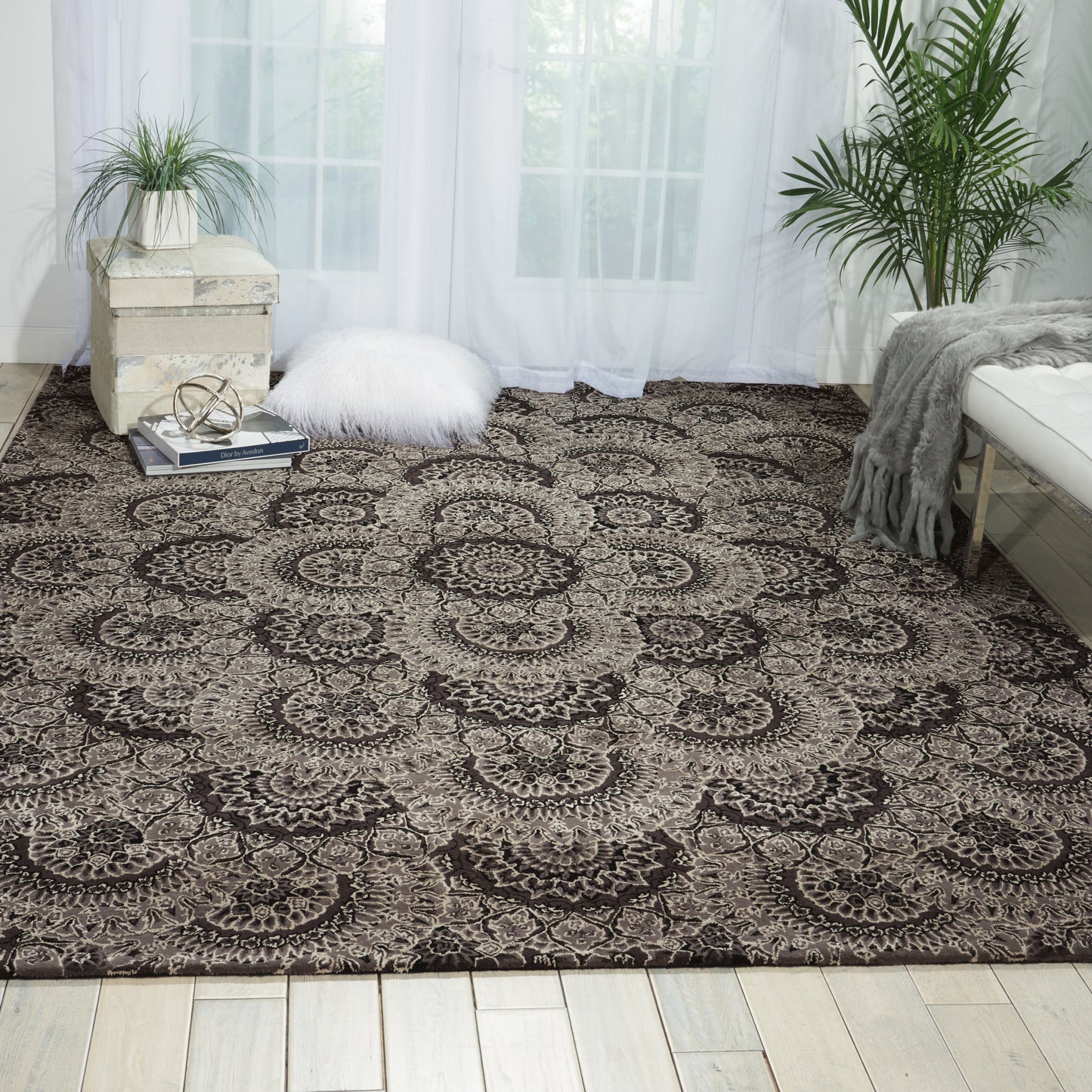 Nourison Home Nourison 2000  Black Grey  Traditional
