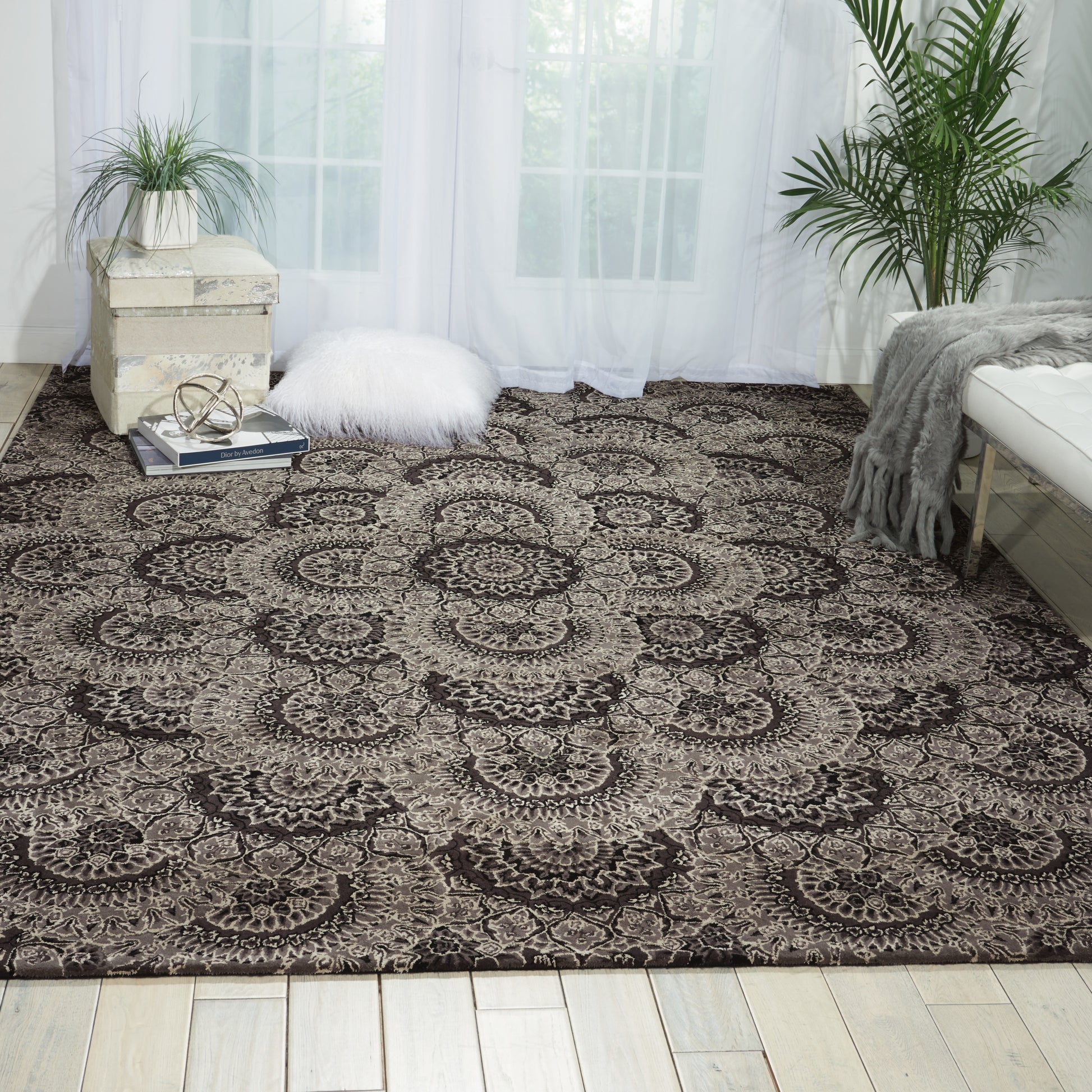 Nourison Home Nourison 2000  Black Grey  Traditional