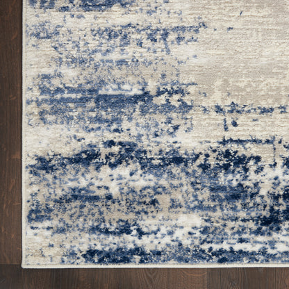 Nourison Home Cyrus  Ivory Navy  Contemporary