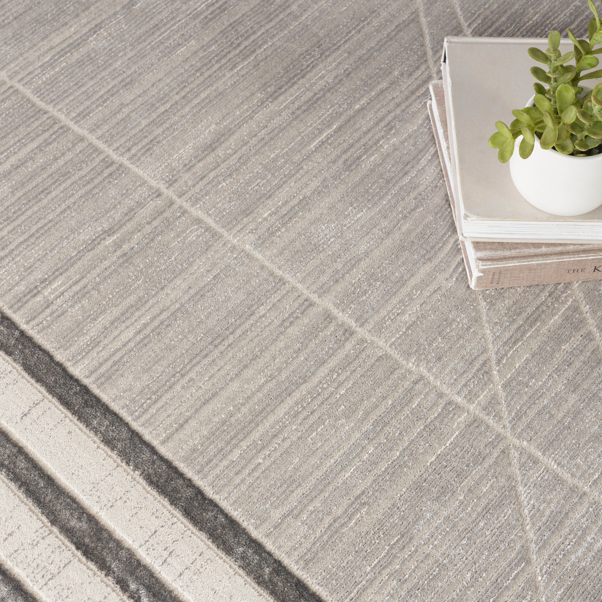 Nourison Home Desire  Grey Silver  Contemporary