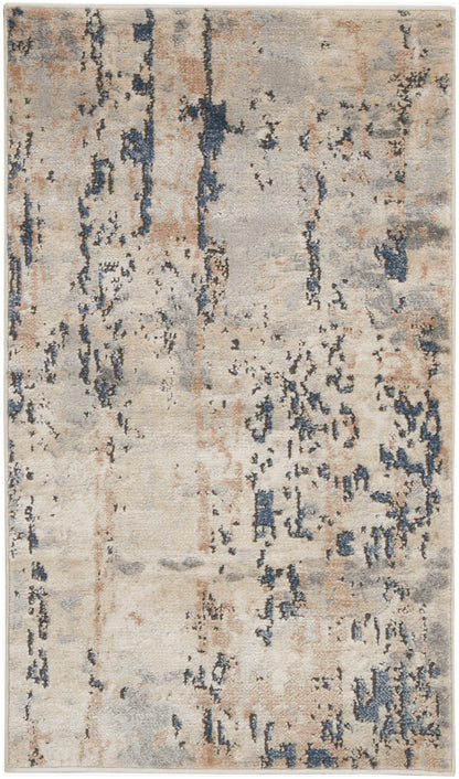 Nourison Home Quarry QUA01 Beige Grey Contemporary Power-loomed Rugs