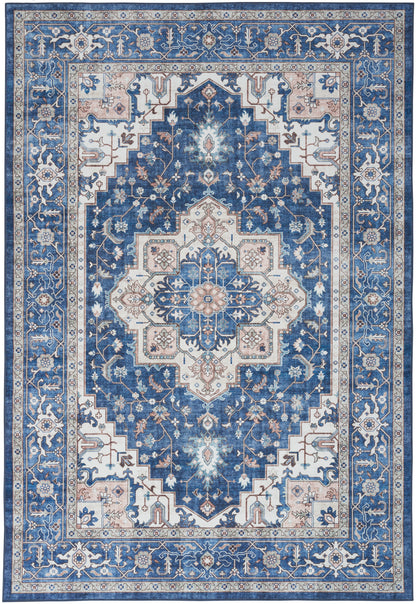Nourison Home Fulton  Navy Ivory  Traditional