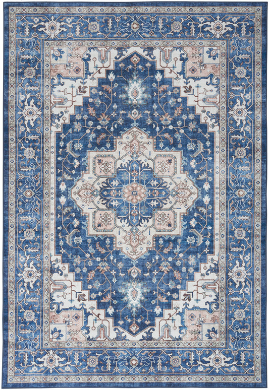 Nourison Home Fulton  Navy Ivory  Traditional