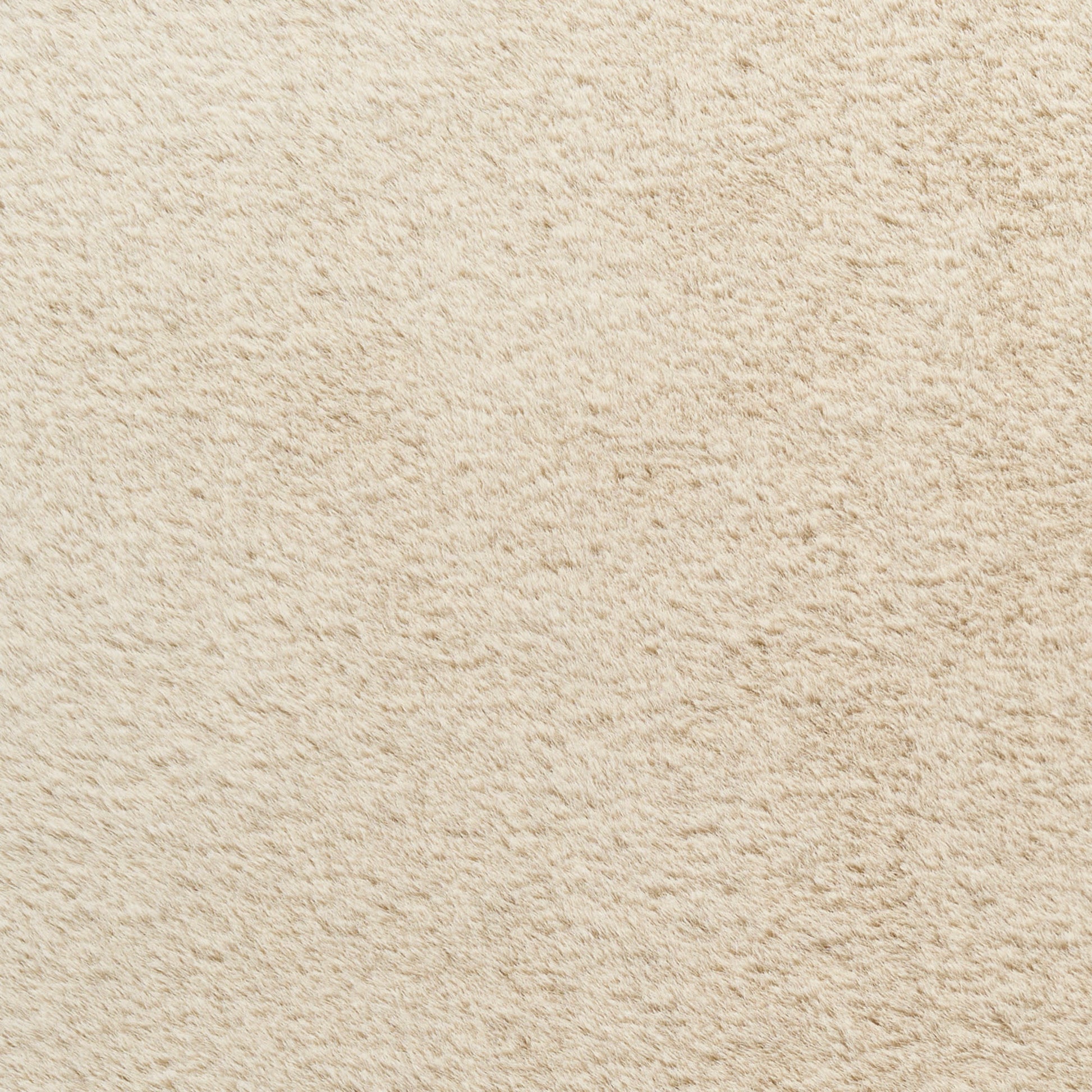 Nourison Home Soft Plush Rabbit Fur  Beige  Contemporary
