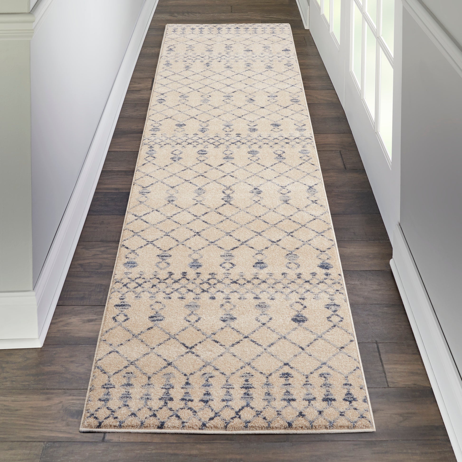 Nourison Home Palermo  Beige Blue  Contemporary