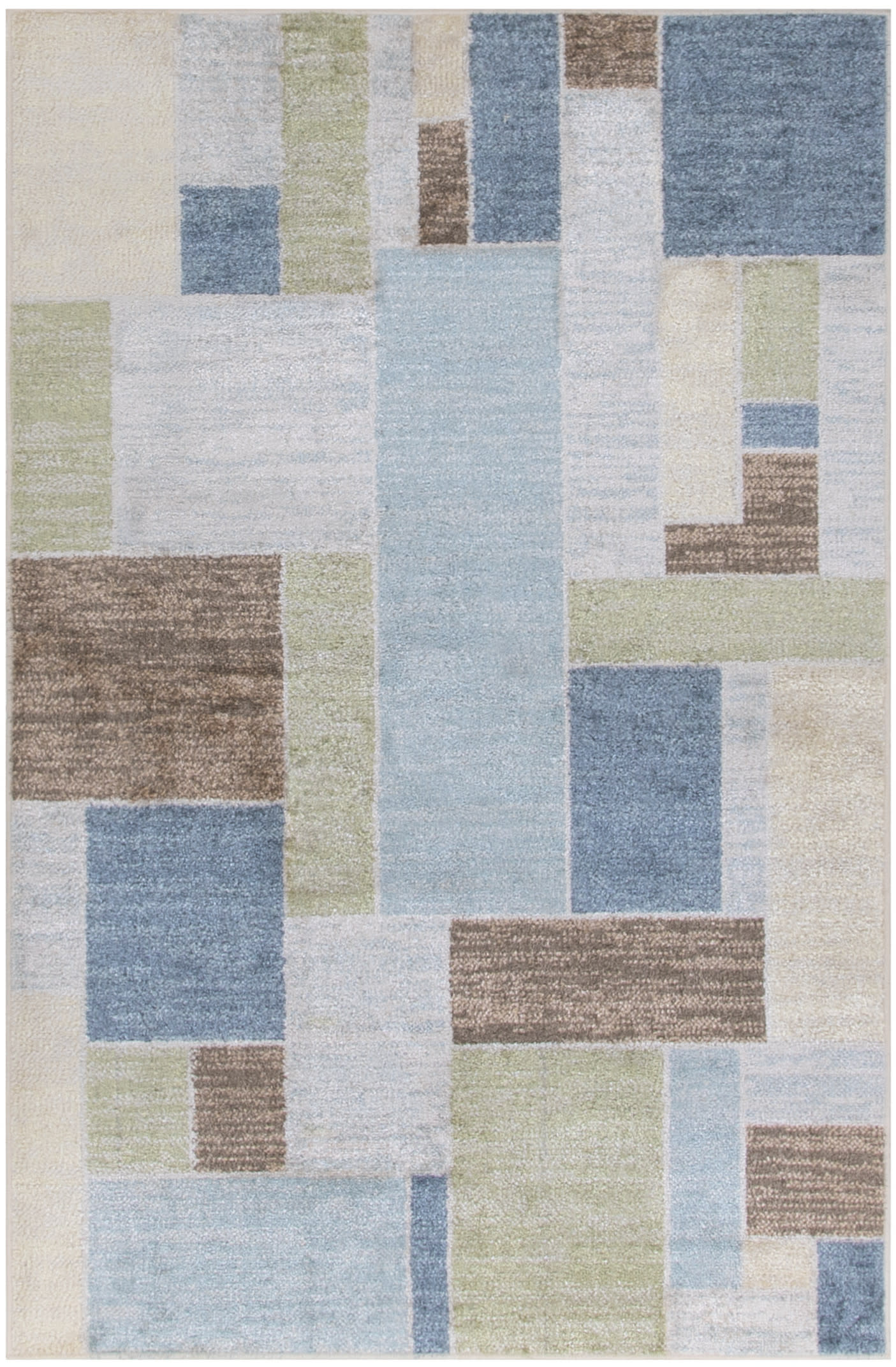 Nourison Home Astra Machine Washable ASW09 Blue Green Multi Contemporary Power-loomed Rug