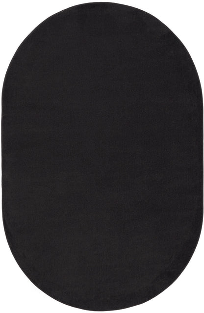 Nourison Home Nourison Essentials NRE01 Black Contemporary Power-loomed Rug