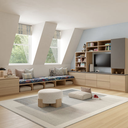 Nourison Home Copenhagen  Ivory Blue  Contemporary