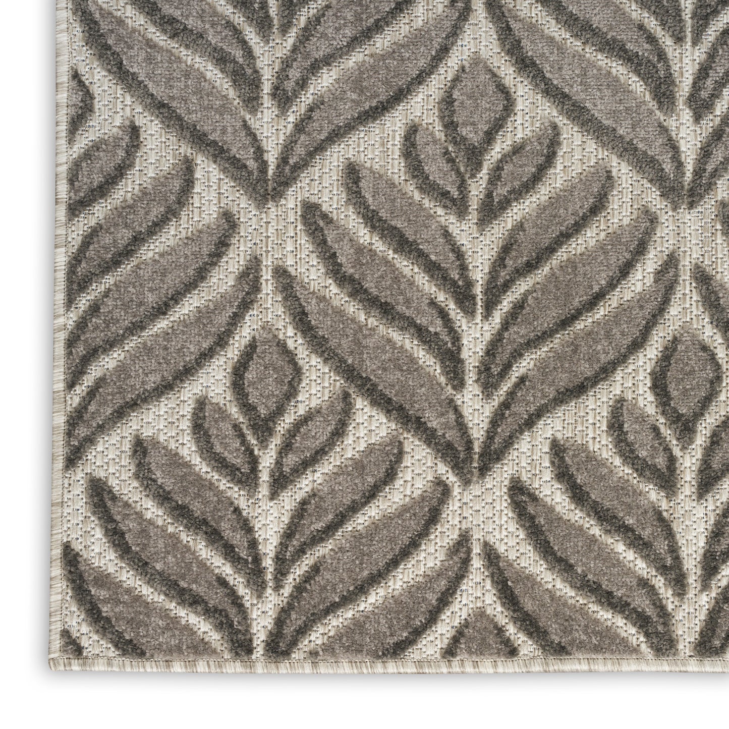 Nourison Home Aloha  Charcoal  Contemporary
