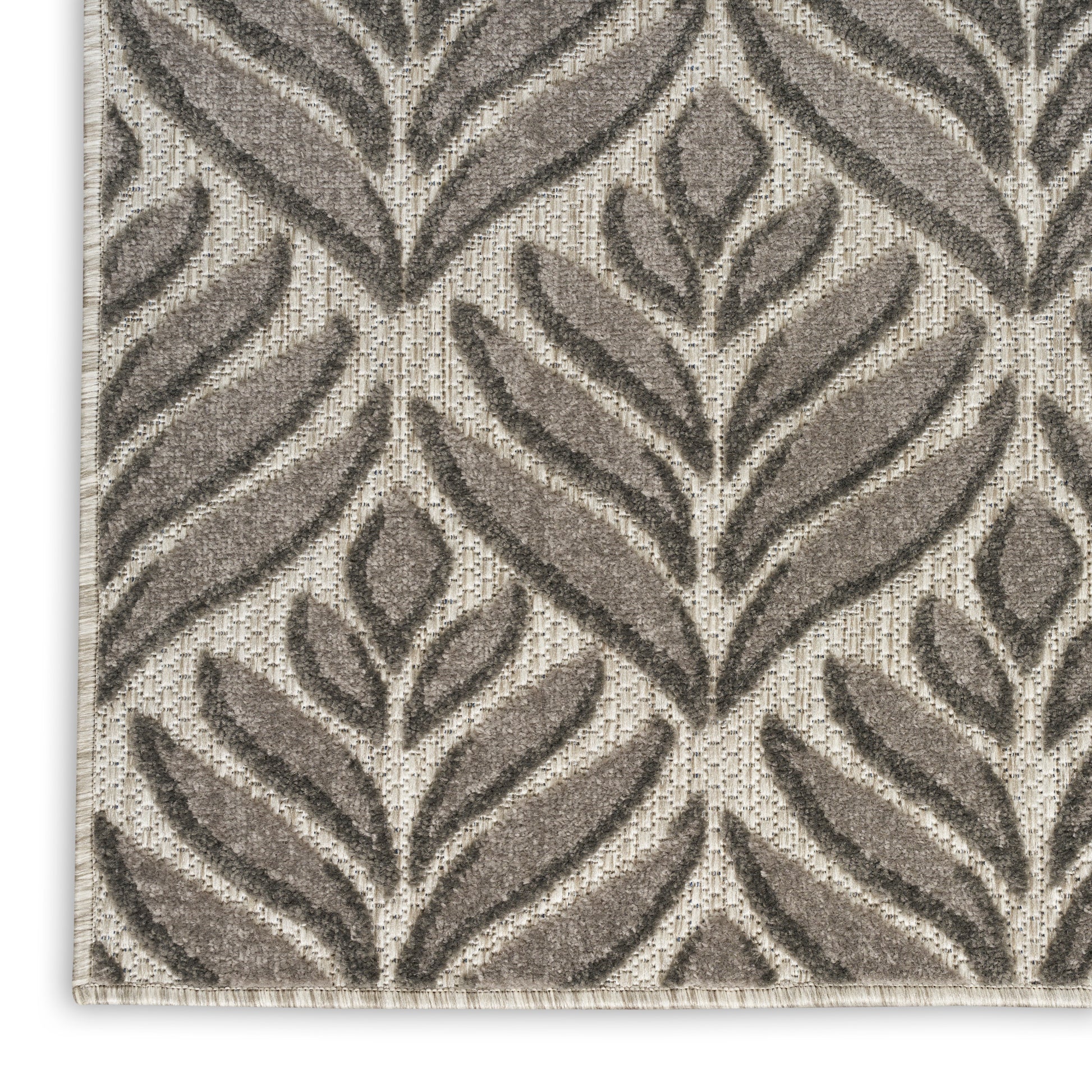 Nourison Home Aloha  Charcoal  Contemporary