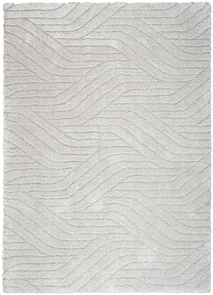 Calvin Klein Surfaces SFC01 Silver Grey Contemporary Power-loomed Rug