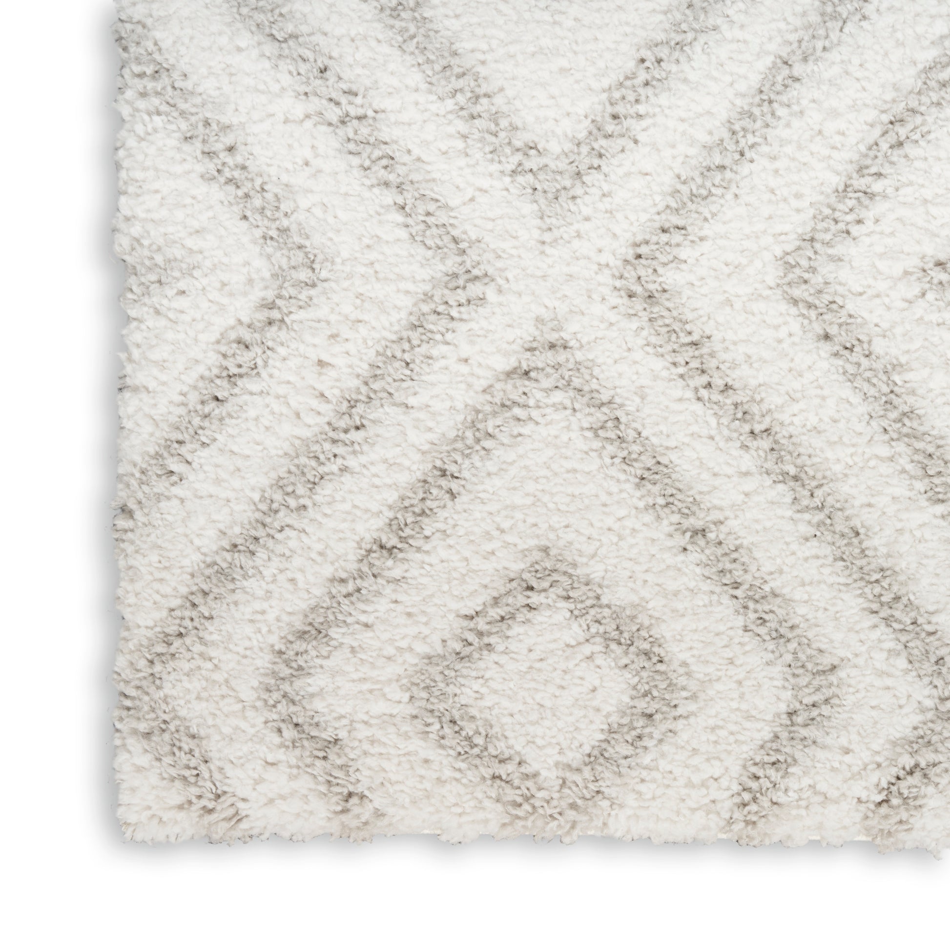 Nourison Home Modern Shag  Ivory Silver  Contemporary