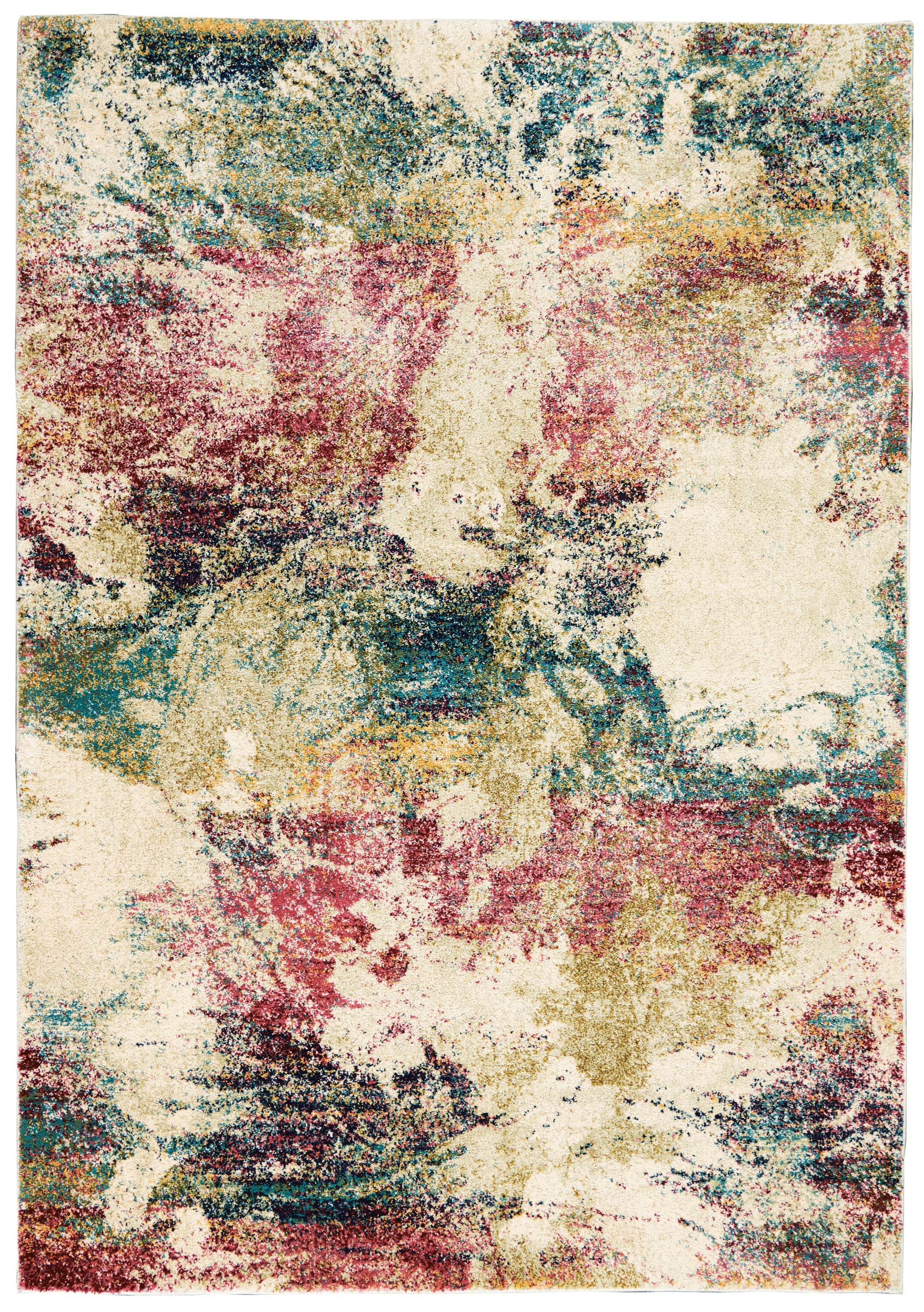 Nourison Home Fusion  Cream Multicolor  Contemporary