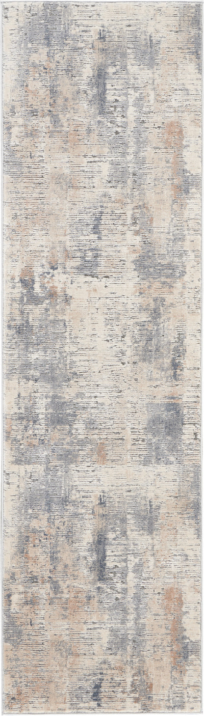 Nourison Home Rustic Textures RUS05 Beige Grey Contemporary Power-loomed Rugs