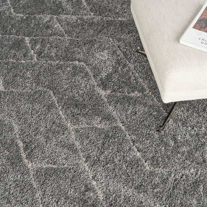 Nourison Home Dreamy Shag  Grey  Contemporary