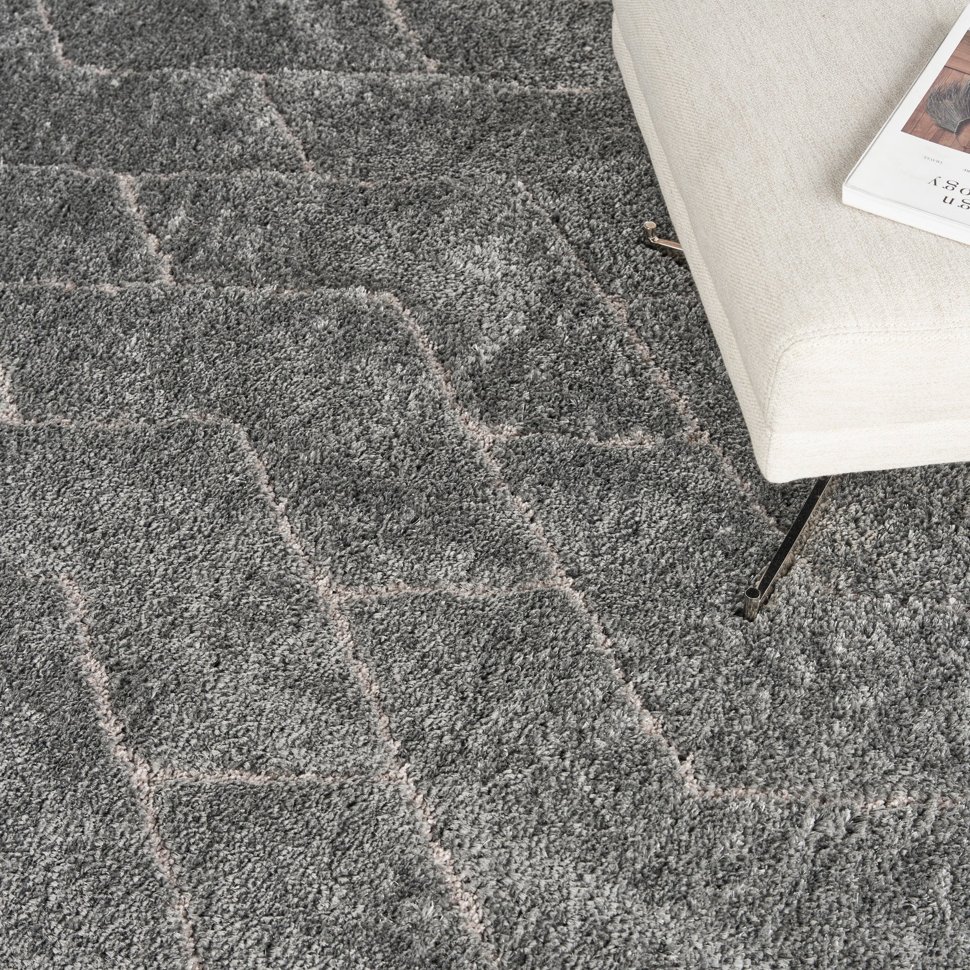 Nourison Home Dreamy Shag  Grey  Contemporary