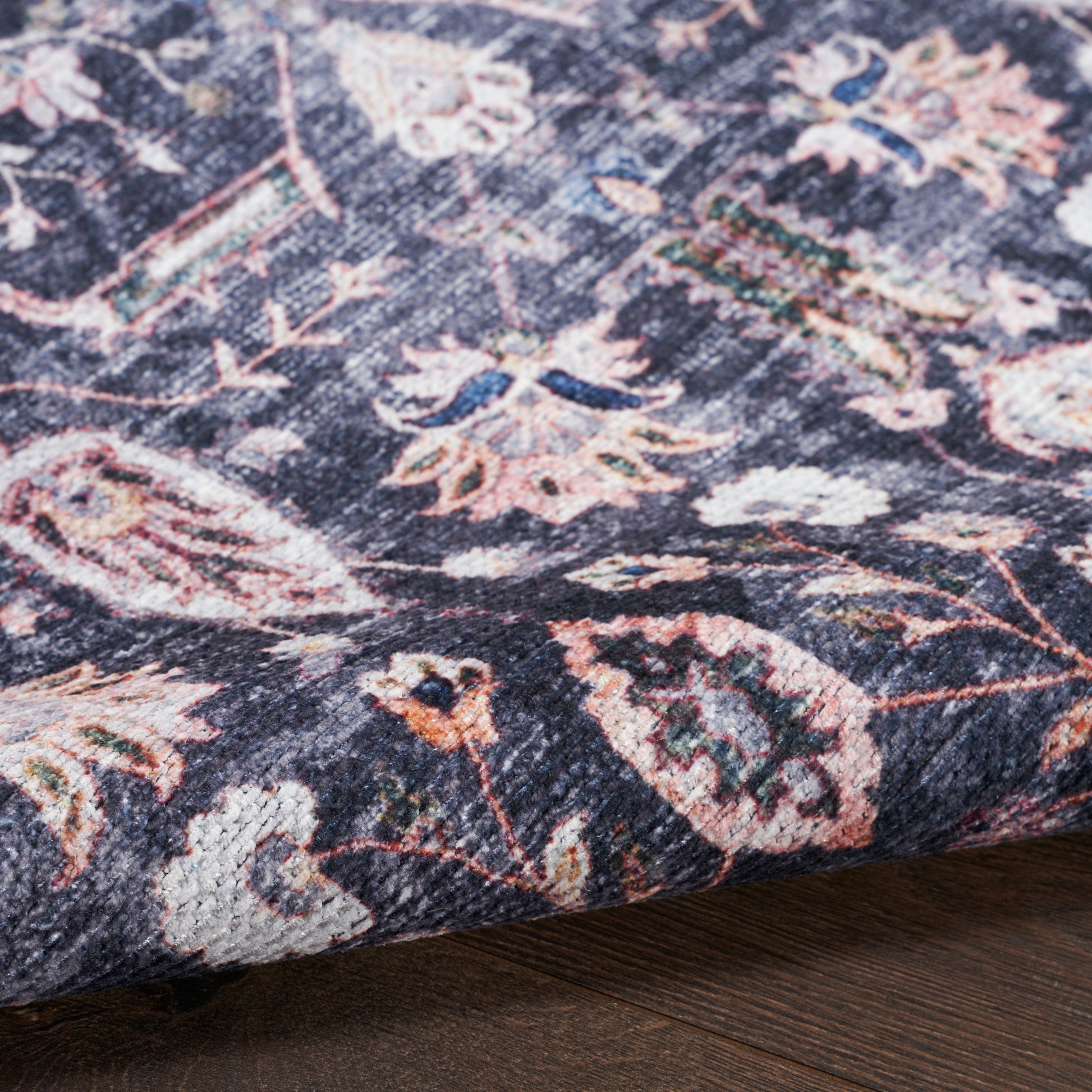 Nourison Home Grand Washables  Navy Ivory  Traditional