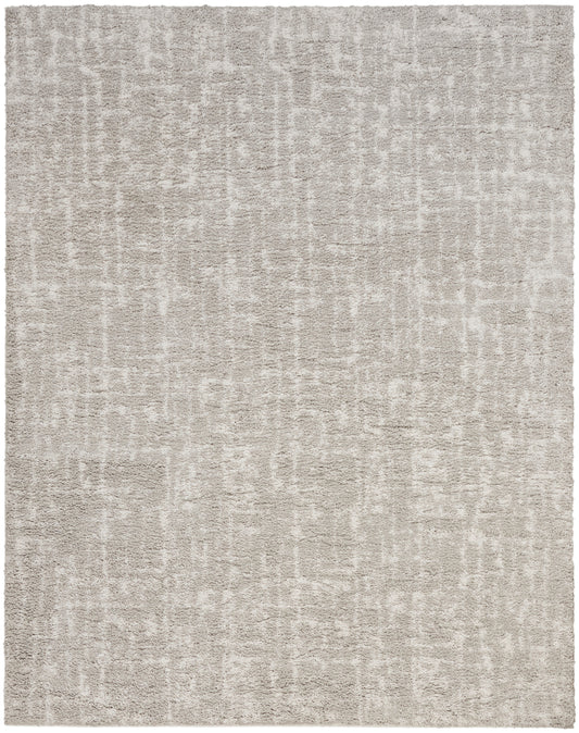 Nourison Home Modern Shag  Grey Ivory  Contemporary