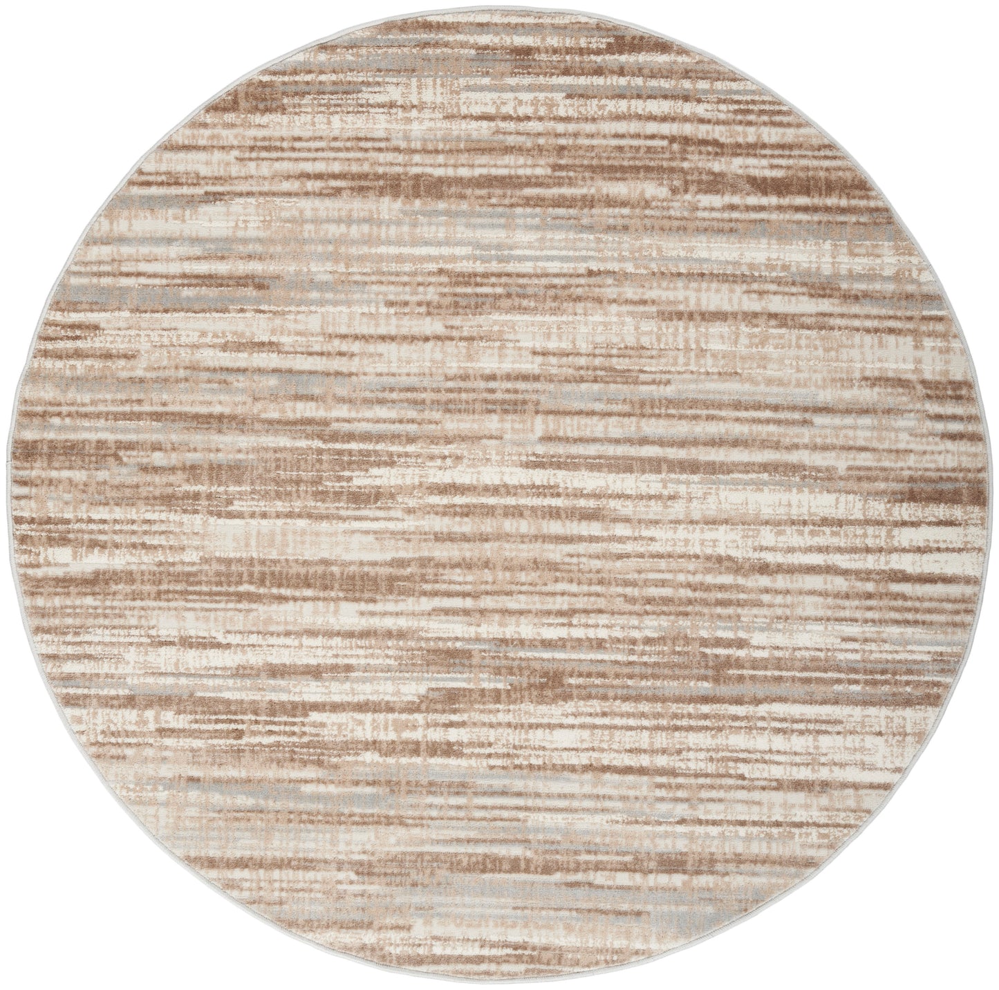 Nourison Home Elation ETN01 Ivory Grey Contemporary Power-loomed Rug
