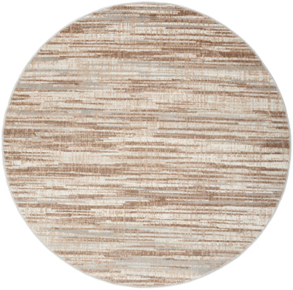 Nourison Home Elation ETN01 Ivory Grey Contemporary Power-loomed Rug