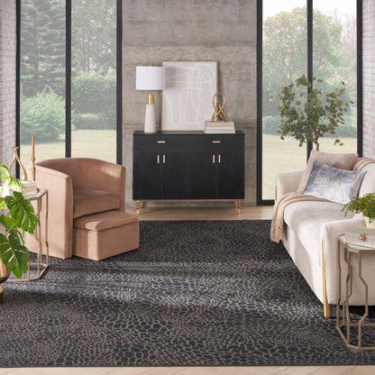 Nourison Home Desire  Charcoal Silver  Contemporary