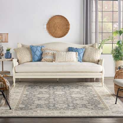 Nourison Home Living Treasures  Grey Ivory  Traditional