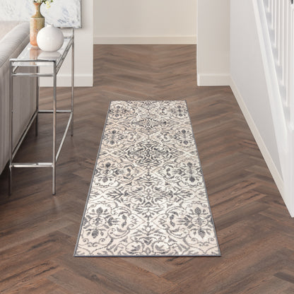 Nourison Home Jubilant  Ivory Grey  Contemporary