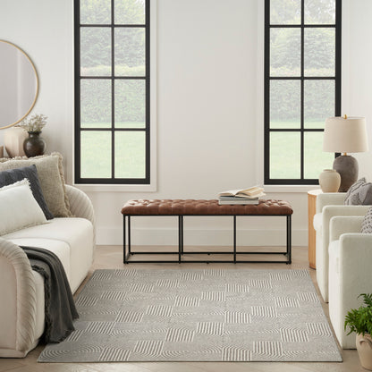 Nourison Home Natural Texture  Grey Ivory  Contemporary