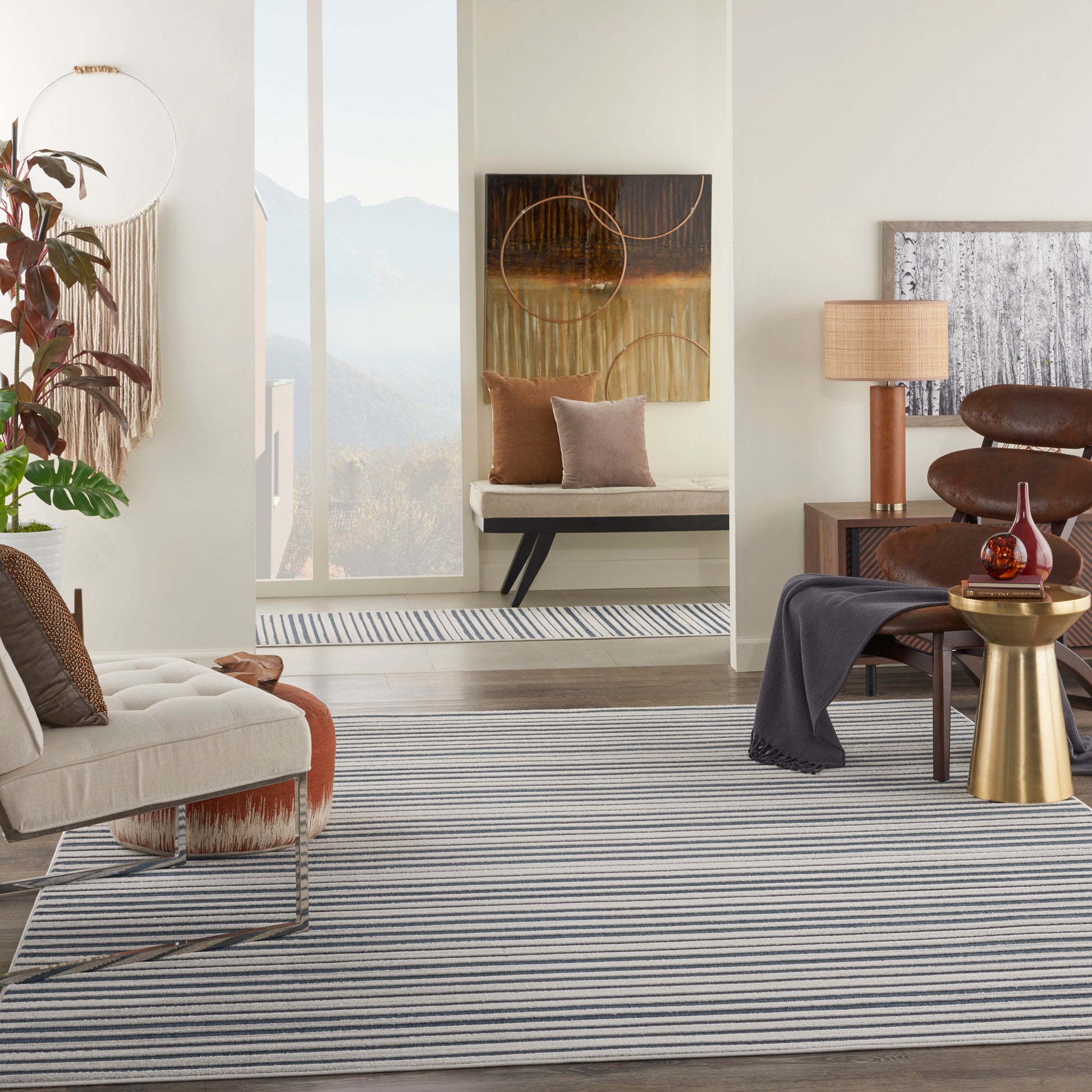 Nourison Home Key Largo  Blue  Contemporary