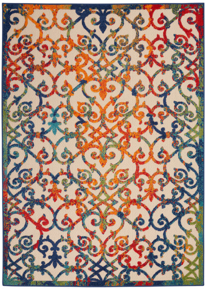 Nourison Home Aloha ALH21 Multicolor Contemporary Power-loomed Rugs