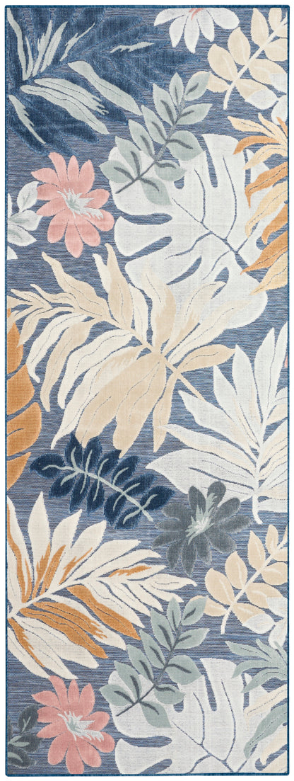 Nourison Home Suncoast SNC02 Denim Multicolor Contemporary Machine Woven Rug