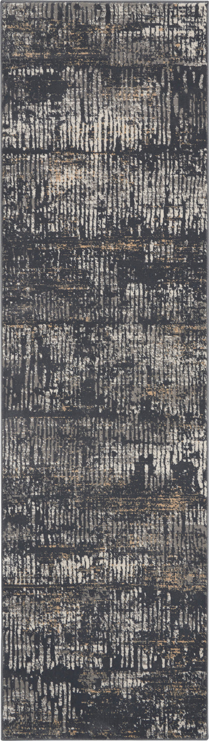 Michael Amini MA90 Uptown UPT03 Charcoal Grey Contemporary Power-loomed Rug