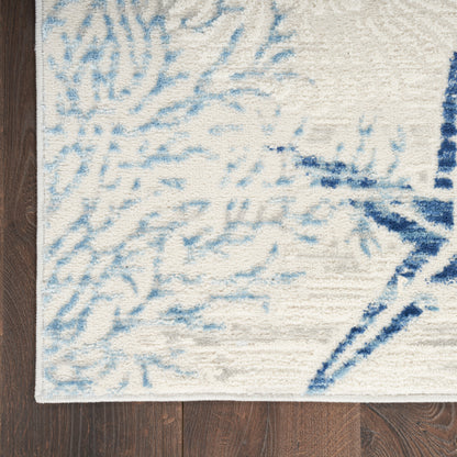 Nourison Home Seaside  Ivory Grey Blue  Contemporary
