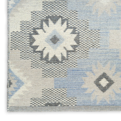 Nourison Home Copenhagen  Ivory Blue  Contemporary