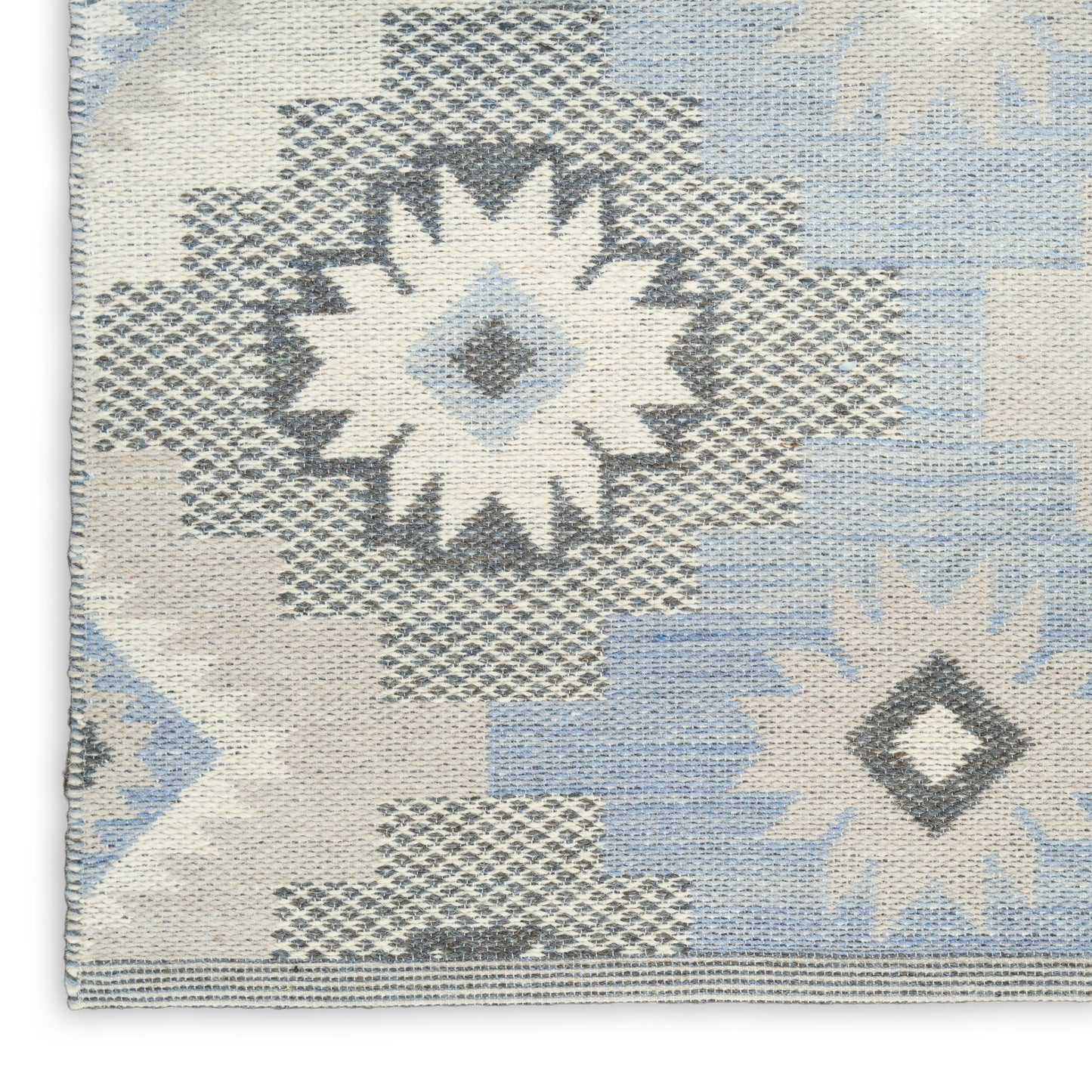 Nourison Home Copenhagen  Ivory Blue  Contemporary