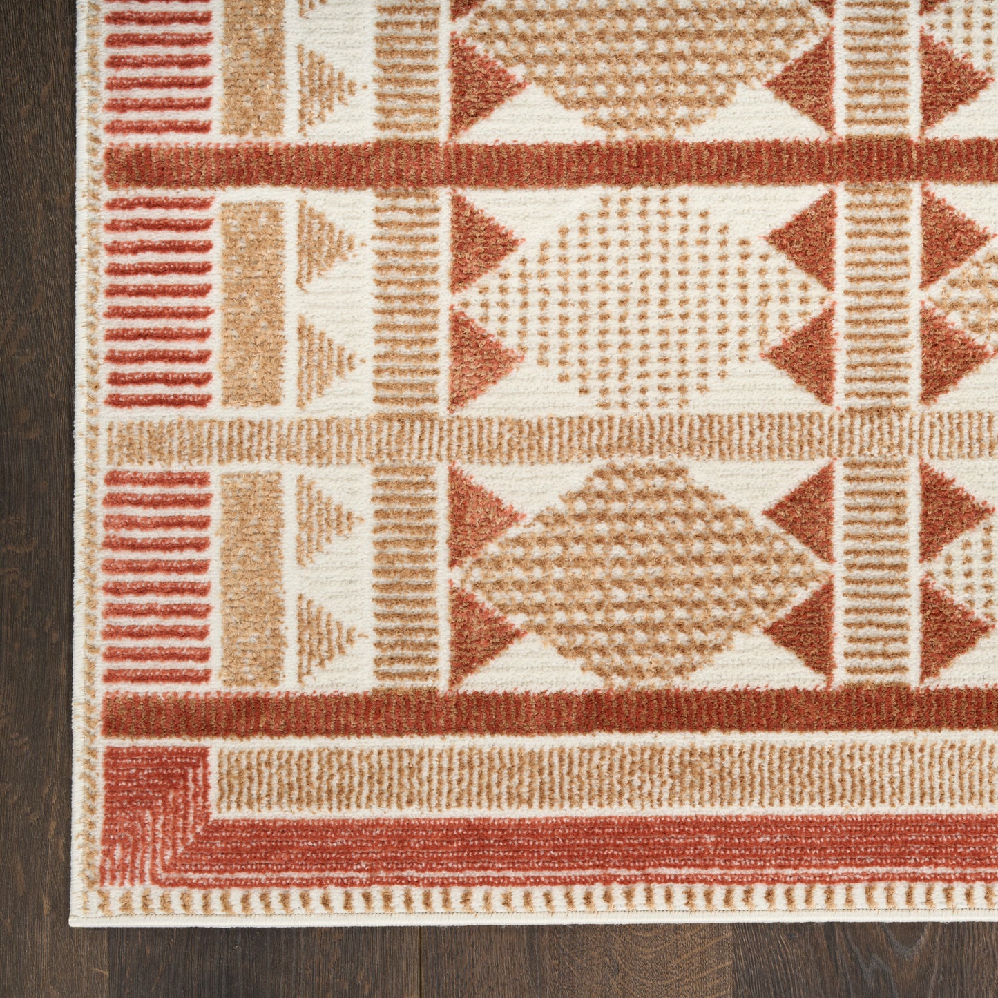 Nourison Home Nordic  Rust  Contemporary