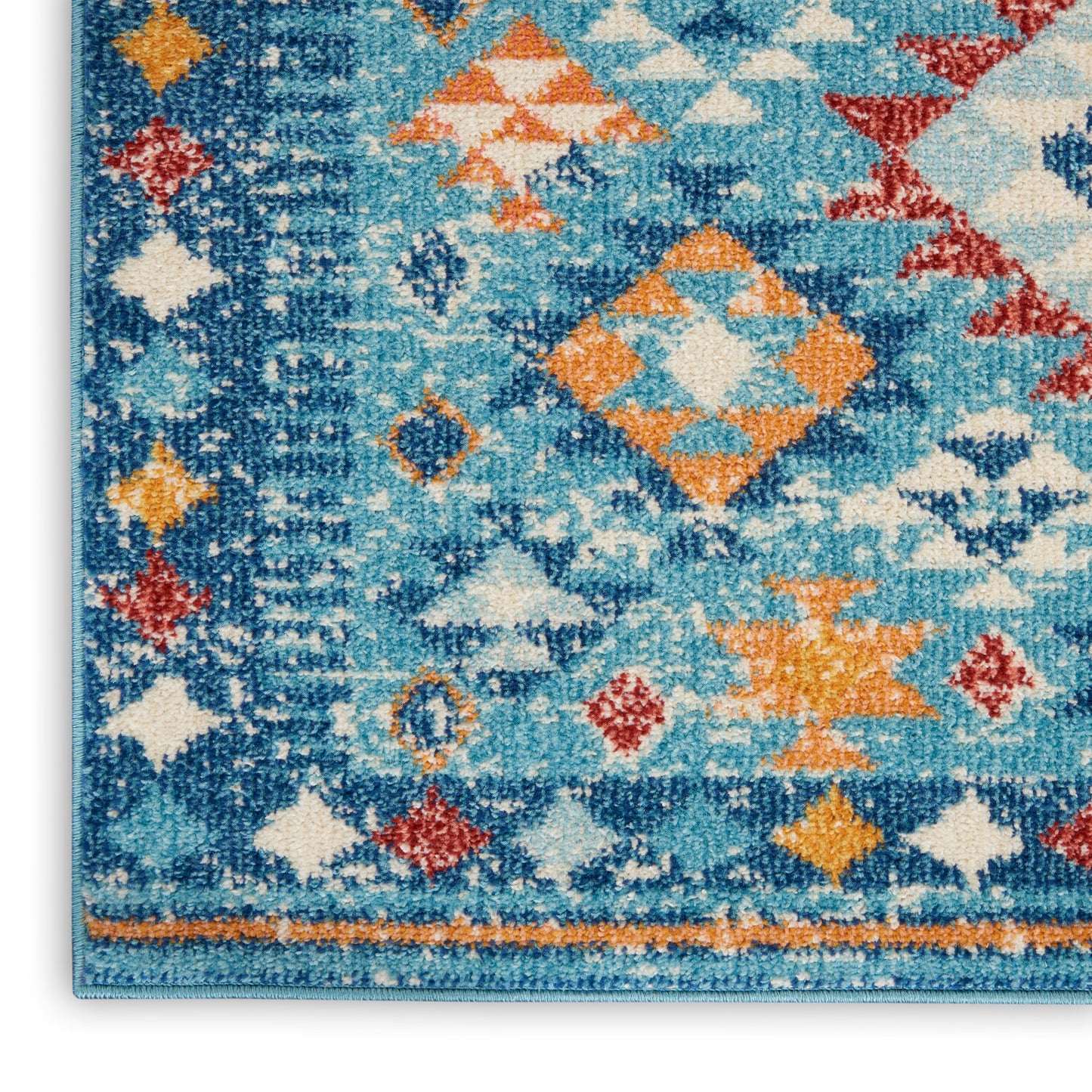 Nourison Home Passion  Blue Multicolor  Transitional