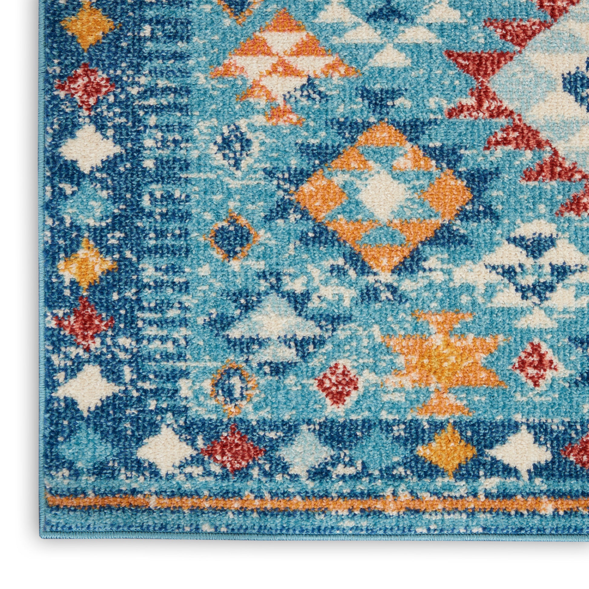 Nourison Home Passion  Blue Multicolor  Transitional