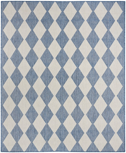 Nourison Home Positano POS04 Navy Blue Contemporary Power-loomed Rug