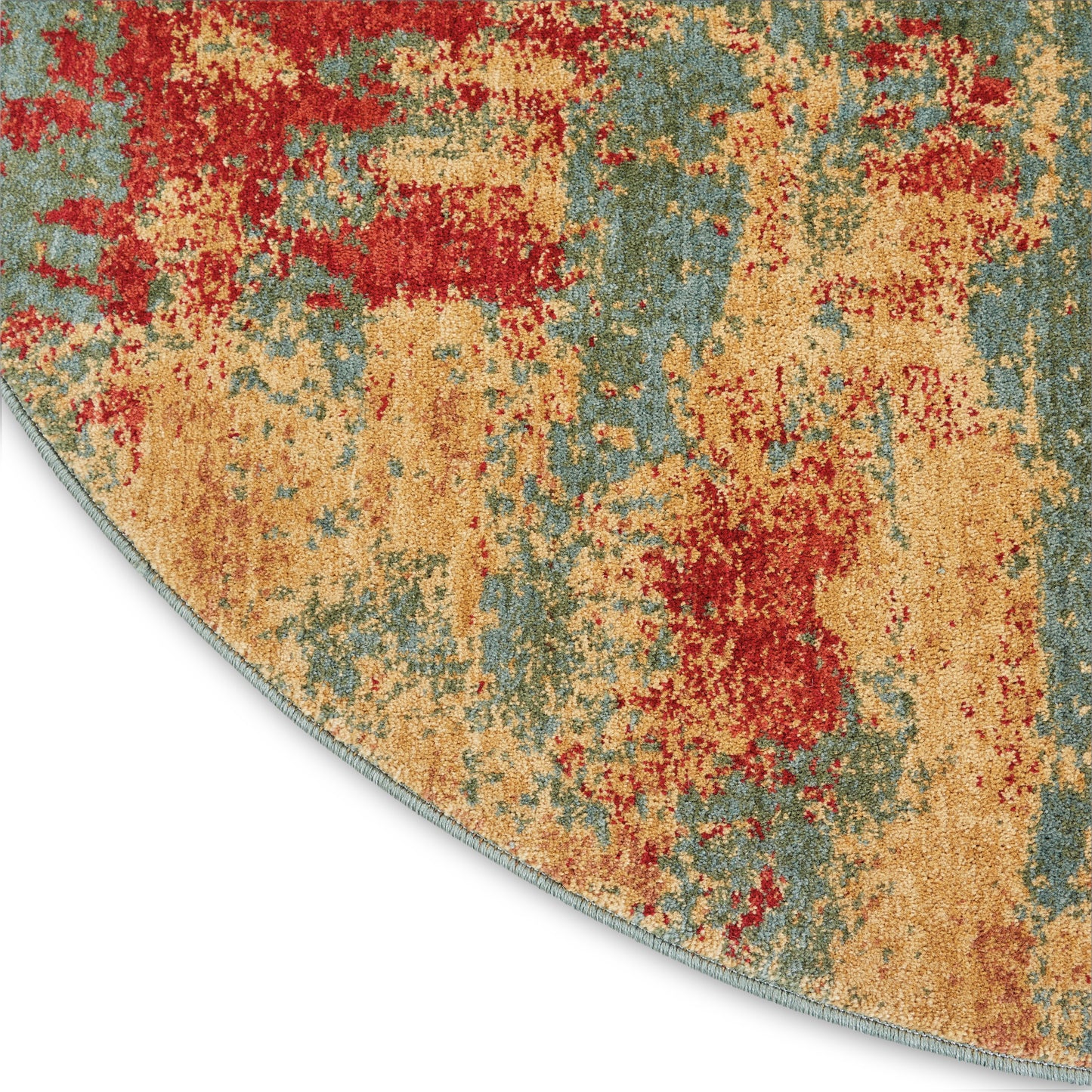 Nourison Home Somerset  Teal Multicolor  Contemporary