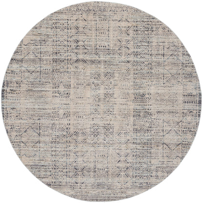 Nourison Home Lynx LNX06 Ivory Blue Transitional Power-loomed Rug