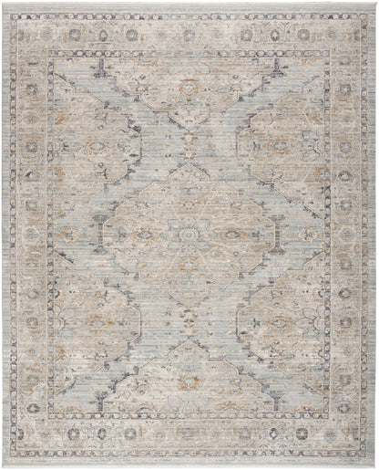 Nourison Home Lynx LNX07 Light Blue Transitional Power-loomed Rug