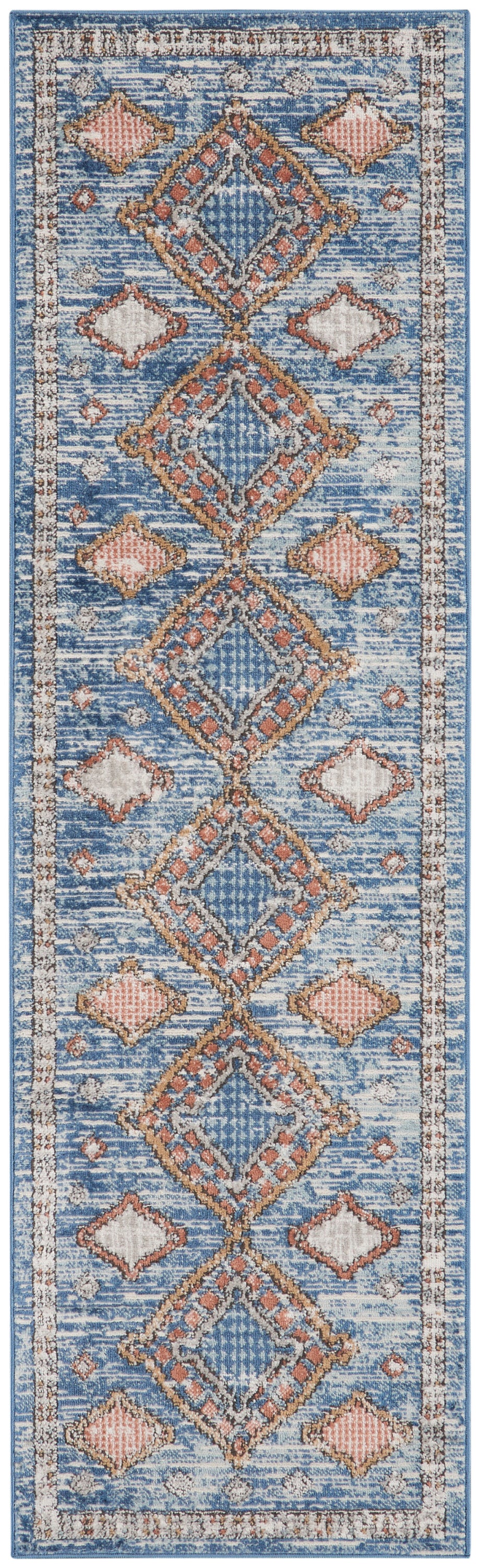 Nourison Home Quarry QUA14 Blue Contemporary Power-loomed Rugs