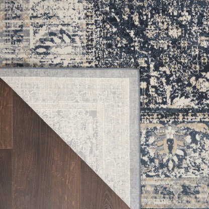 Nourison Home Malta  Navy Ivory  Traditional
