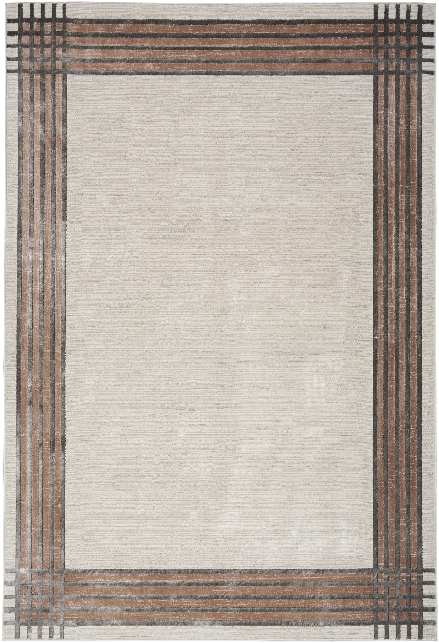 Nourison Home Desire DSR01 Ivory Silver Contemporary Power-loomed Rug