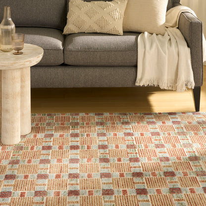 Nourison Home Nordic  Rust Multicolor  Contemporary