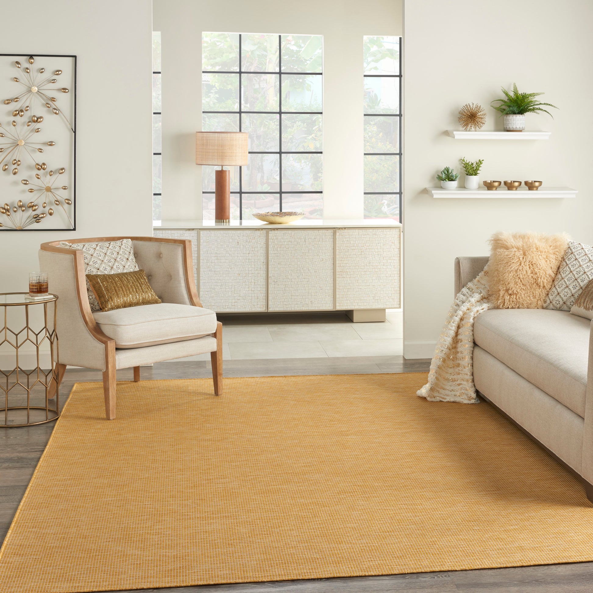 Nourison Home Positano  Yellow  Contemporary