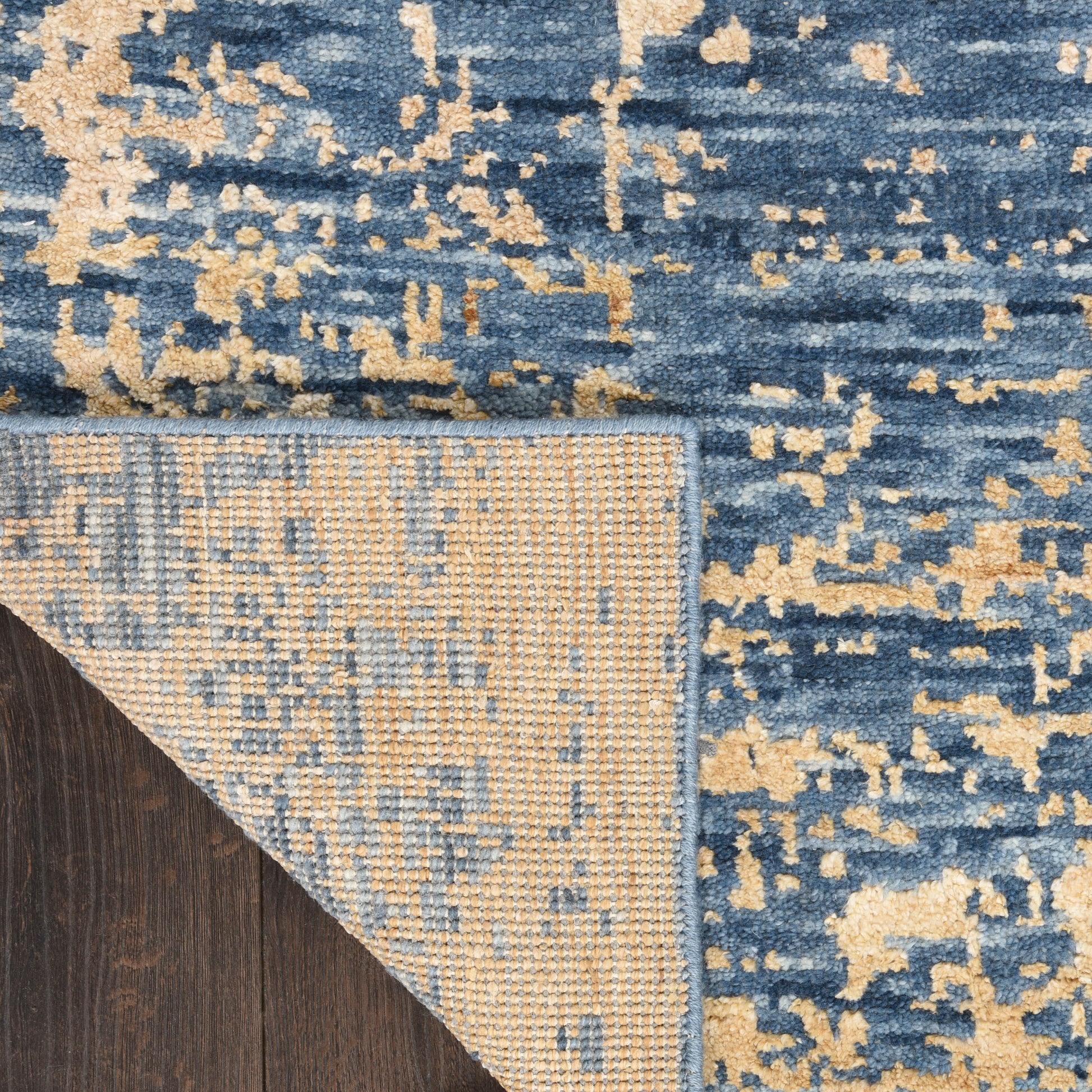 Nourison Home Luna  Dark Blue Mocha  Contemporary