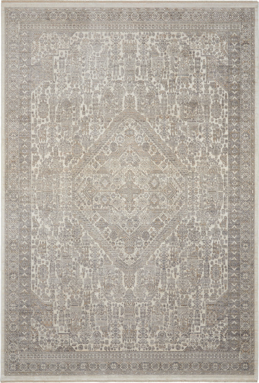 Nourison Home Lustrous Weave  Ivory Beige  
